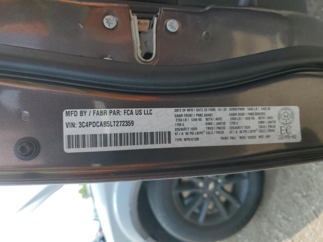 2020 DODGE JOURNEY SE 3C4PDCAB5LT272359