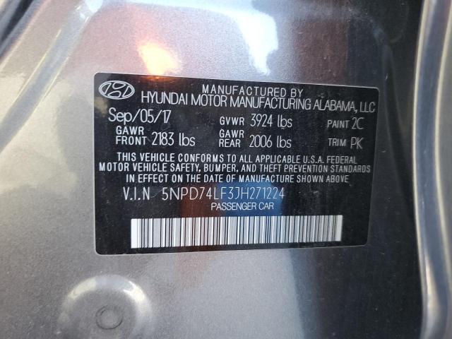 2018 HYUNDAI ELANTRA SE - 5NPD74LF3JH271224