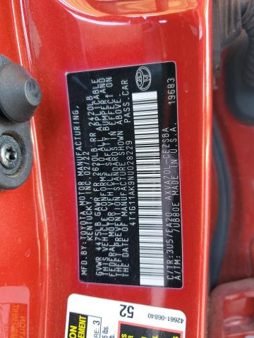 2022 TOYOTA CAMRY SE - 4T1G11AK9NU028229