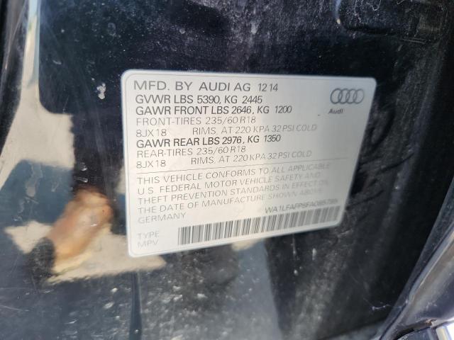 2015 AUDI Q5 PREMIUM WA1LFAFP8FA085785