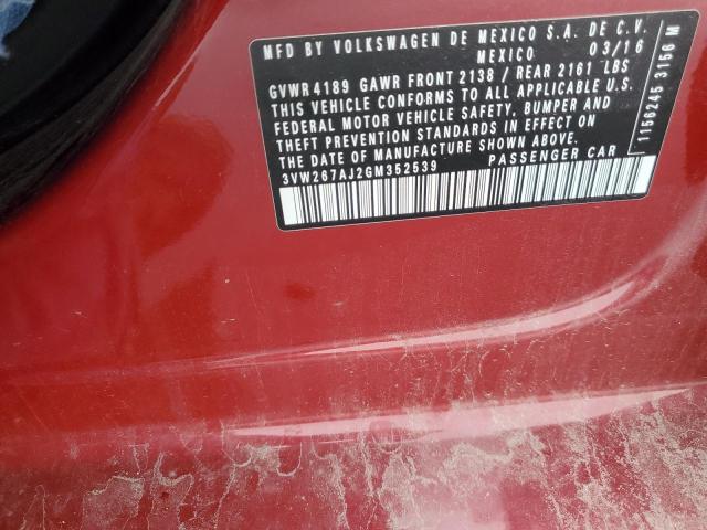 2016 VOLKSWAGEN JETTA S - 3VW267AJ2GM352539