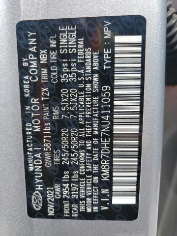 2022 HYUNDAI PALISADE C KM8R7DHE7NU411059