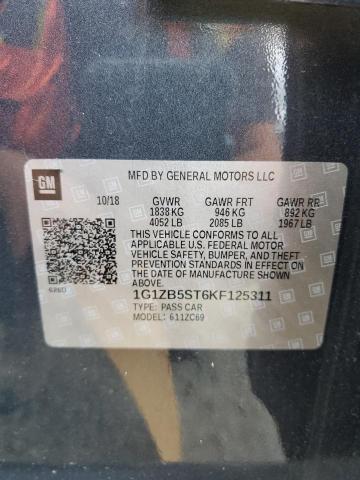 2019 CHEVROLET MALIBU LS - 1G1ZB5ST6KF125311