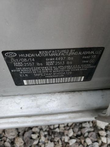 2015 HYUNDAI SONATA SE - 5NPE24AF3FH104729