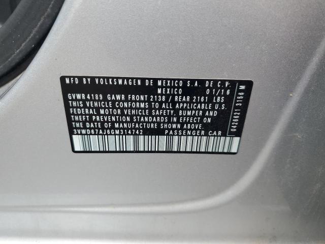 2016 VOLKSWAGEN JETTA SE - 3VWD67AJ6GM314742