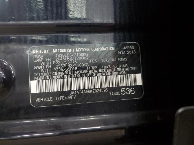 2019 MITSUBISHI ECLIPSE CR JA4AT4AA6KZ024595