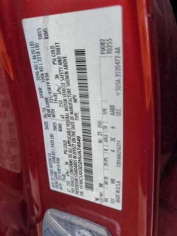 2017 FORD ESCAPE SE 1FMCU0GD2HUA74949