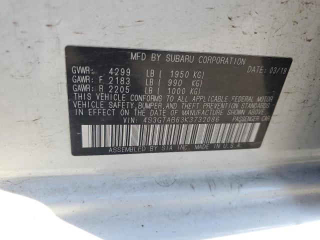 2019 SUBARU IMPREZA - 4S3GTAB63K3732086
