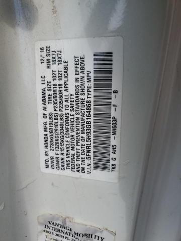 2016 HONDA ODYSSEY TO 5FNRL5H93GB164868