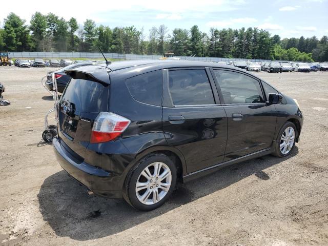 HONDA FIT SPORT 2010 black hatchbac gas JHMGE8H45AC027506 photo #4