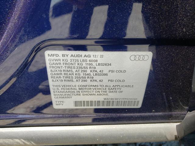 2023 AUDI Q4 E-TRON WA1BCBFZ7PP020260