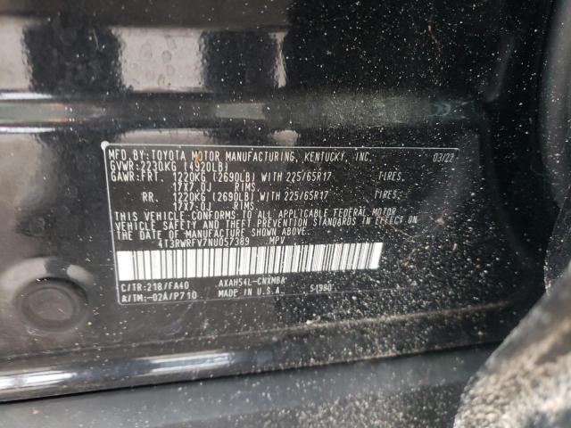 2022 TOYOTA RAV4 XLE - 4T3RWRFV7NU057389