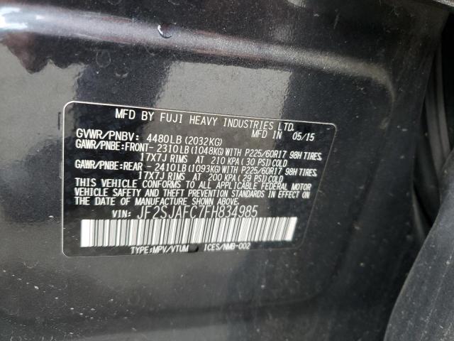 2015 SUBARU FORESTER 2 JF2SJAFC7FH834985
