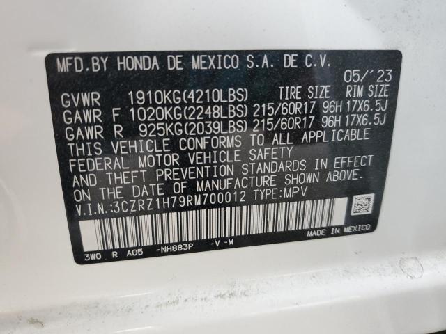 2024 HONDA HR-V EXL 3CZRZ1H79RM700012