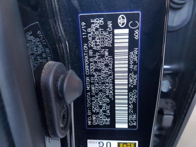 2020 TOYOTA PRIUS PRIME LE JTDKARFP0L3144231