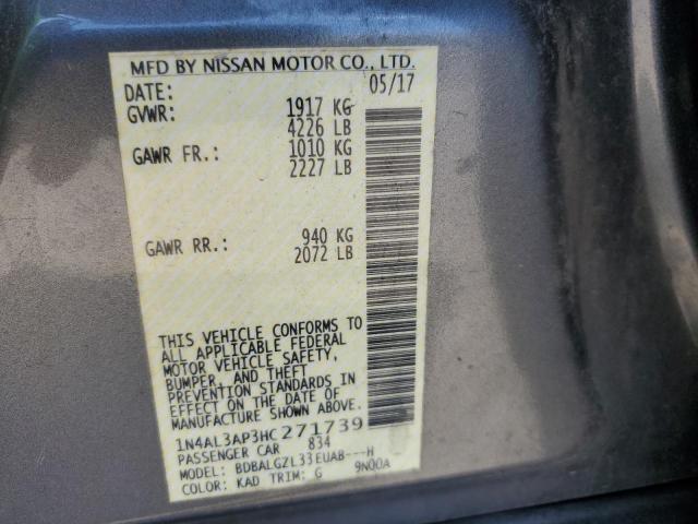 2017 NISSAN ALTIMA 2.5 - 1N4AL3AP3HC271739