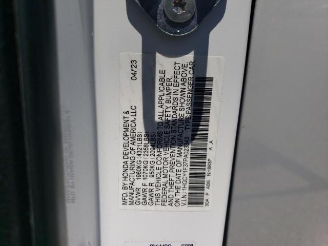 2023 HONDA ACCORD EX 1HGCY1F37PA023343