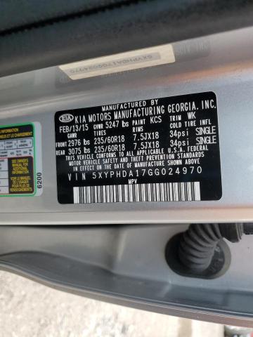2016 KIA SORENTO EX - 5XYPHDA17GG024970