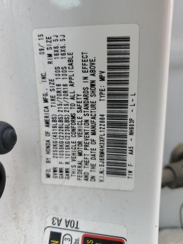 2015 HONDA CR-V LX 5J6RM4H3XFL122884