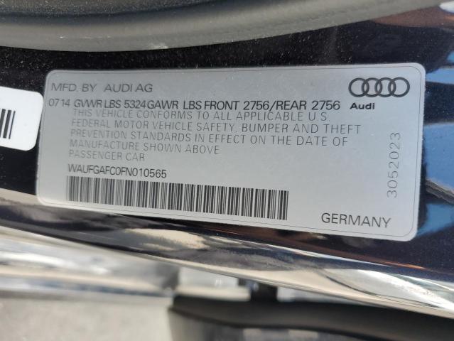 2015 AUDI A6 PREMIUM WAUFGAFC0FN010565