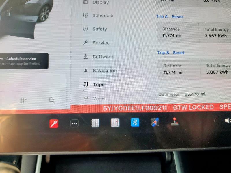 2020 TESLA MODEL Y - 5YJYGDEE1LF009211