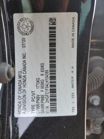2020 HONDA CIVIC TOUR 2HGFC1F94LH104389