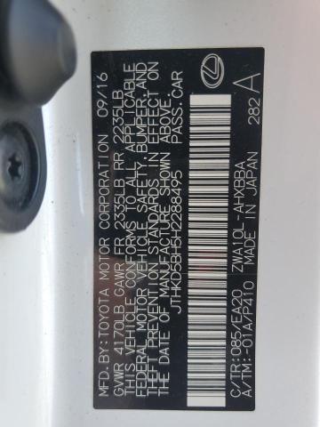 2017 LEXUS CT 200 JTHKD5BH5H2288495