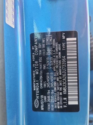 2018 HYUNDAI TUCSON VAL KM8J3CA26JU733964