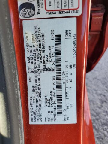 2019 FORD FIESTA SE 3FADP4EJ8KM127624