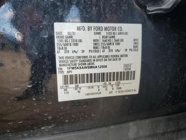 2021 FORD EXPLORER P 1FM5K8AW9MNA12508