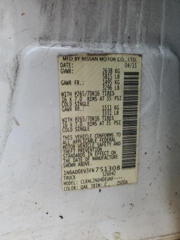2015 NISSAN FRONTIER S - 1N6AD0EV3FN751308