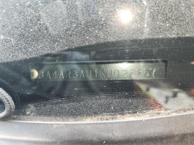 2019 MITSUBISHI OUTLANDER JA4AR3AU1KU026867