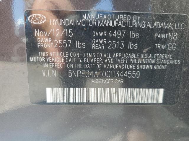 2016 HYUNDAI SONATA SPO - 5NPE34AF0GH344559