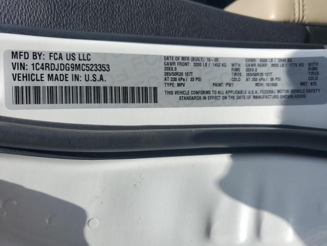 2021 DODGE DURANGO GT 1C4RDJDG9MC523353