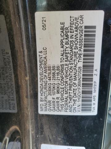 2021 HONDA ACCORD SPO 1HGCV1F36MA070528