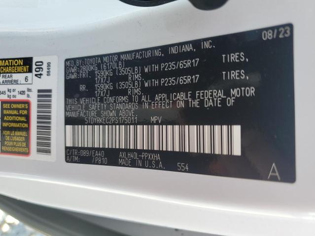 2023 TOYOTA SIENNA XLE - 5TDYRKEC2PS175011