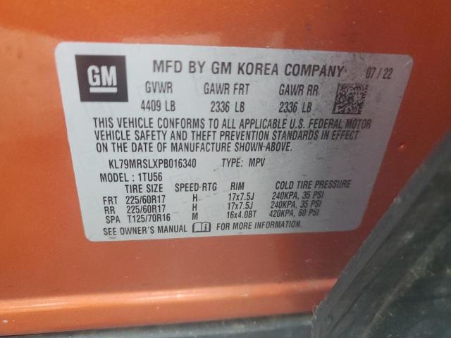 2023 CHEVROLET TRAILBLAZE KL79MRSLXPB016340