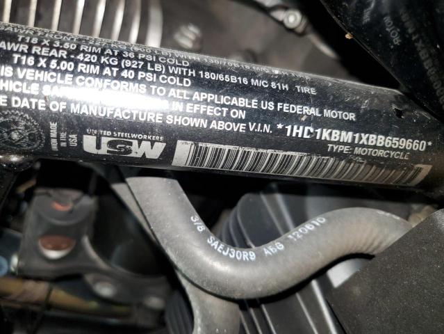2011 HARLEY-DAVIDSON FLHX 1HD1KBM1XBB659660