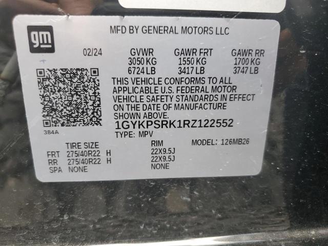 2024 CADILLAC LYRIQ LUXU 1GYKPSRK1RZ122552