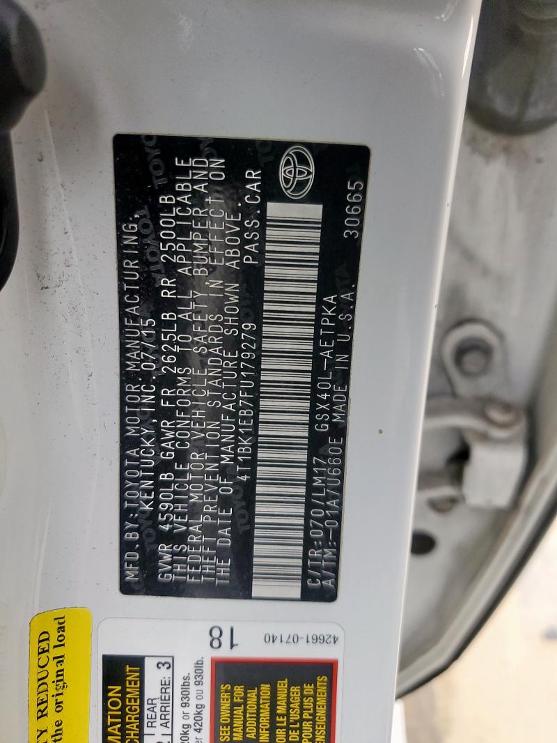 2015 TOYOTA AVALON XLE - 4T1BK1EB7FU179279