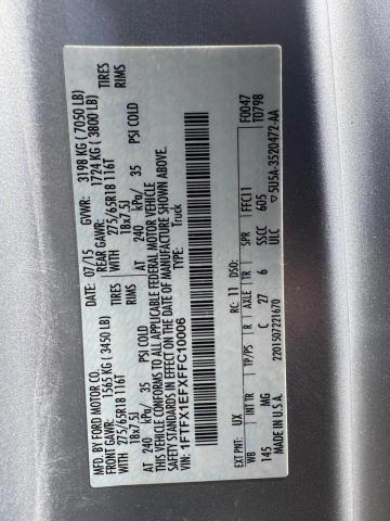 2015 FORD F150 SUPER - 1FTFX1EFXFFC10006