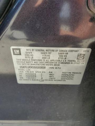 2016 GMC TERRAIN SL 2GKFLUEK5G6260838