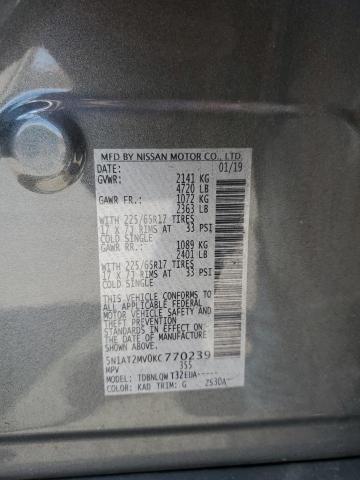 2019 NISSAN ROGUE S 5N1AT2MV0KC770239