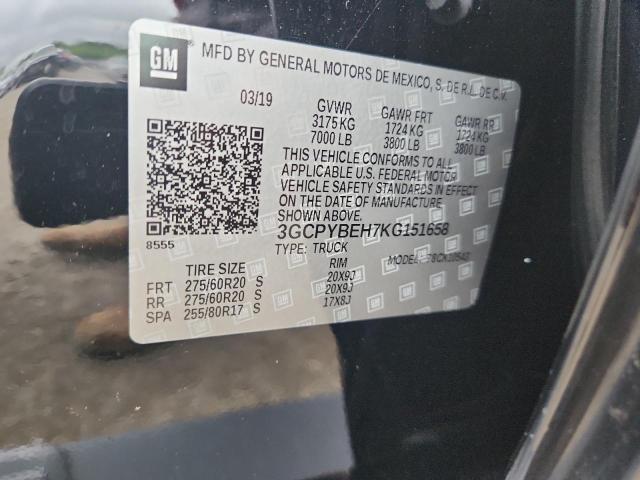 2019 CHEVROLET SILVERADO - 3GCPYBEH7KG151658