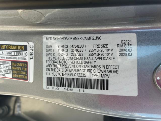 2021 ACURA RDX A-SPEC - 5J8TC1H67ML012235