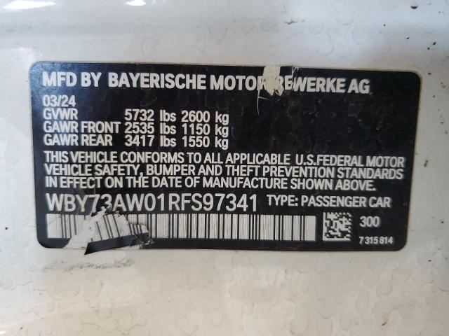 2024 BMW I4 EDRIVE WBY73AW01RFS97341