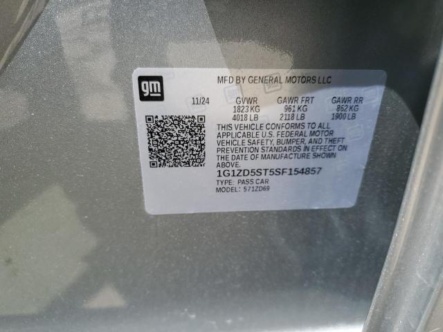 2025 CHEVROLET MALIBU LT 1G1ZD5ST5SF154857