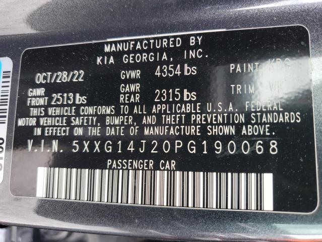 2023 KIA K5 LXS 5XXG14J20PG190068