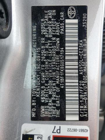 2016 TOYOTA CAMRY SE 4T1BF1FK8GU517194