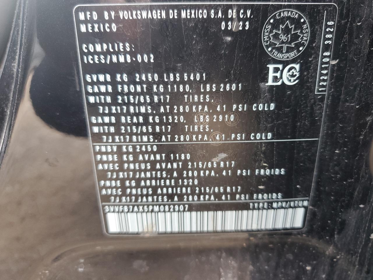 Volkswagen Tiguan s 2023